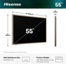 Hisense 55" QLED Canvas TV 55S7S, Full HD, VIDAA Smart, 144Hz Game Mode