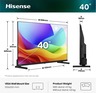 Hisense 40" Hi-QLED Smart TV 40A5S, Full HD, VIDAA Smart, 60Hz Game Mode