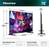 Hisense 75" Hi-QLED Smart TV 75E7S PRO, 4K Ultra HD, VIDAA Smart, 144Hz Game Mode