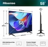 Hisense 58" UHD Smart TV 58A6S, 4K Ultra HD, VIDAA Smart, 60Hz Game Mode Plus