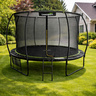 Trampolin LINE 427 cm - crni - zeleni