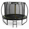 Trampolin LINE 252 cm - crni - zeleni