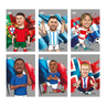 Set bilježnica Football Icons, A4 kvadratići, 40 lista, meki uvez, 10 KOM