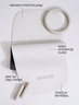 EQUA prostirka za jogu, White