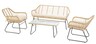 Hesperide set vrtnog namještaja Lambada 135 x 75 x 230 cm, bež, 4/1
