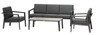 Hesperide set vrtnog namještaja Pavane 261 x 80 x 142 cm, siva