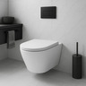 Inter Ceramic set: viseća WC školjka bez ruba sa soft close/quick release WC daskom 37x37x48cm, porculan/duroplast bijela