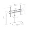 SBOX fiksni podni stalak FS-306, 37-75", do 40kg, 600x400