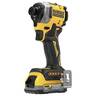 DEWALT aku udarni odvijač DCF850E2T-QW, 18V, 1/4", 2x1.7Ah POWERSTACK, 205Nm