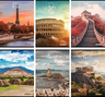 Set bilježnica Street Travel, A4 geometrija, 52 listova, meki uvez, 10 KOM