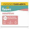 Pampers Sensitive vlažne maramice, 12 pakiranja, 624 kom