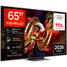 TCL 65" SQD-Mini LED TV 65C8L, Premium 4K, Google TV, Dolby Vision IQ, Dolby Vision Gaming, HDR10+, Bang & Olufsen audio