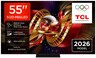TCL 55" SQD-Mini LED TV 55C8L, Premium 4K, Google TV, Dolby Vision IQ, Dolby Vision Gaming, HDR10+, Bang & Olufsen audio
