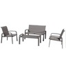 HESPERIDE set vrtnog namještaja ELYN, 64 x 31 x 116 cm, smeđa