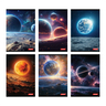 Set bilježnica, Target Space, A4, geometrija, 52 lista, meki uvez, 10 KOM