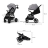 Kinderkraft sportska kolica Grande 2, Grey
