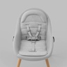 Kinderkraft hranilica Fini UP 3u1, Grey