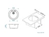 Alveus sudoper CADIT 100 Ivory - A20