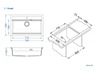 Alveus sudoper ATROX 40 Ivory - A20