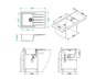Alveus sudoper CADIT 20  Glacier - A10