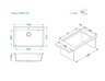Alveus sudoper PURE-G 40 Glacier - A10
