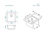 Alveus sudoper PURE-G 20 Glacier - A10