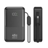 MaxMobile prijenosni punjač 45W, PB076001, 20000mAh, TYPE-C TYPE C,crni