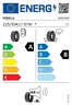 Pirelli 225/55R17 CINTURATO P7 (P7C2) 97W  * , Pot.: A, Pri.: B, Buka: 69 dB
