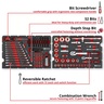 Einhell set alata u E-Case S-F kovčegu, 201-dijelni
