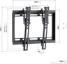 Vogel's UP2013, zidni nosač za ekrane od 19"-43", nagib 8°, 30 kg nosivost