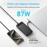Anker Power Bank 20K 20000mAh, 87W, ugrađeni USB-C kabel, crna