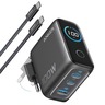 Anker GaN kućni punjač 100W, Smart Display, 2x USB-C + USB-A, crni, B121BG41