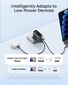 Anker GaN kućni punjač 100W, Smart Display, 2x USB-C + USB-A, crni, B121BG41