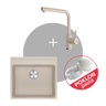 Franke Set Maris MRG 610-52 TL sudoper + LINA L DOCCIA slavina, Sahara