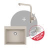 Franke Set Maris MRG 610-54 FTL sudoper + LINA L DOCCIA slavina, Sahara