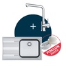 Franke Set Smart SRX 611-86 LB lijevi sudoper + LINA L DOCCIA slavina