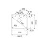 Franke Set Maris MRG 610-52 TL sudoper + LINA L DOCCIA slavina, Crna