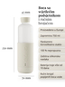 EQUA Glow boca, staklena boca + silikonska navlaka, senzor, 750ml, Off White