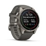 Garmin fēnix 9, 43 mm AMOLED Titanium Pebble Gray, 010-04761-11, pametni sat