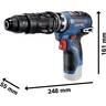 BOSCH Professional akumulatorska bušilica-izvijač GSR 12V-35 FC, 2x3,0 Ah, GFA 12-B/H, L-BOXX