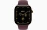 Apple Watch Series 12, MJGT4WF/A,  GPS + Cellular 46mm M/L Radiant Gold Titanium Case with Burgundy Sport Band, pametni sat