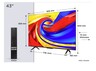 TCL 43" QLED TV 43P7L, Premium 4K, Google TV, Dolby Vision & Atmos, HDR10+