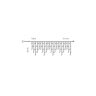 DEKORTREND KONTAKT vanjska LED ledenica 6 x 0,4 m, 197 LED, toplo bijela