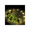 DEKORTREND LED metalni kružni ukras s božićnim drvcima 31 cm, 30 LED, toplo bijela, na baterije