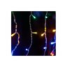 DEKORTREND spojiva LED ledenica 3 x 0,4 m, 100 LED, šarena, prozirni kabel