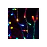 DEKORTREND spojiva LED ledenica 3 x 0,4 m, 100 LED, šarena, prozirni kabel