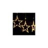 DEKORTREND Crystalline spojiva LED svjetlosna zavjesa sa zvjezdicama 1,2 x 0,8 m, 120 LED, toplo bijela