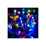 DEKORTREND spojive LED lampice 8 m, 100 LED, šarene, prozirni kabel