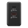 Lenovo Dual USB-C 65W GaN punjač, crni (40AW065BEU)