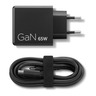 Lenovo Dual USB-C 65W GaN punjač, crni (40AW065BEU)
